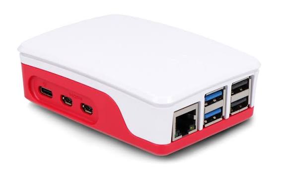 Raspberry Pi 5 Case – Red/White